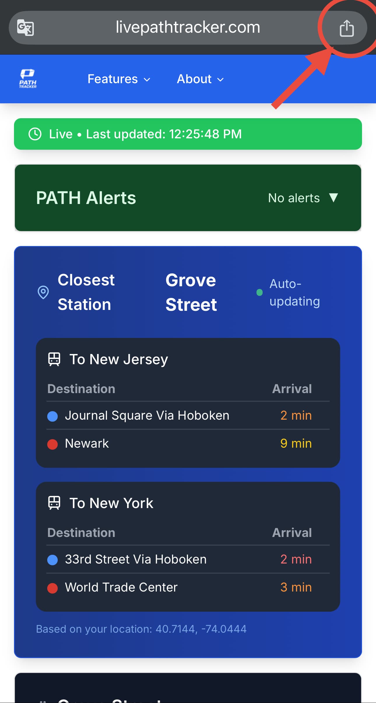 Step 1: Open the Share Menu